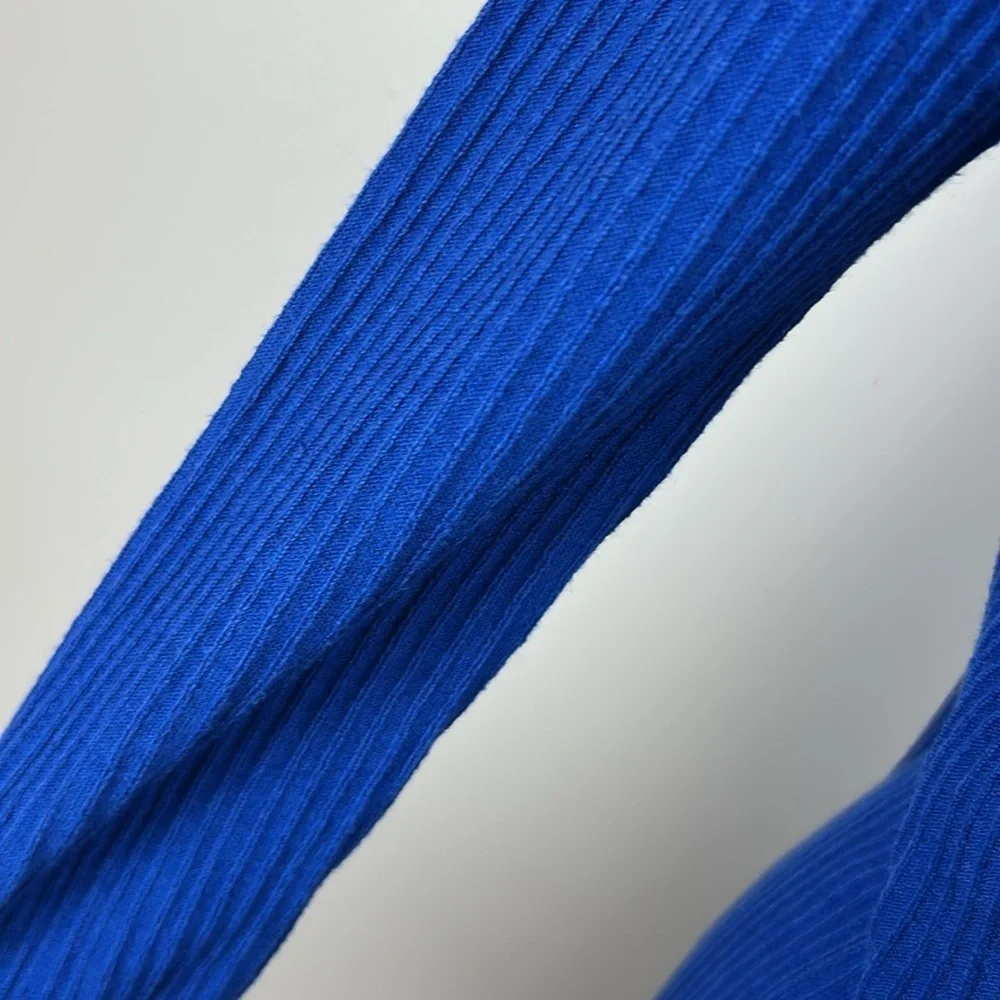 Sandro Silk Cashmere Knit Wrap Kimono Style Cardigan Sweater Size 1 Royal Blue - Picture 6 of 14